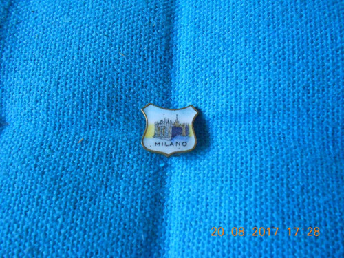 Lucheto Pin Prendedor Esmaltado Antiguo De Milano