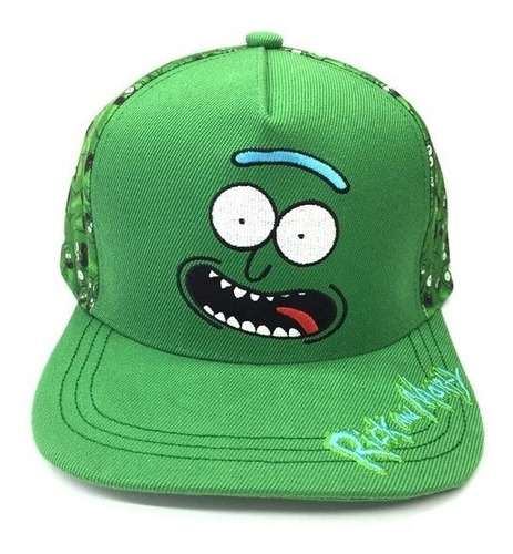 Gorro Jockey Rick Y Morty Pickle Rick Bordado + Full Print