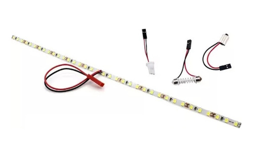 Tira Luces Led 30cm Socket T10, Festoon Maleta Auto 6500k