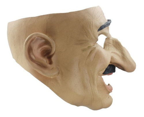 Imagen 3 de 4 de Máscara De Látex Narizón Big Nose Hairstyle Cómica Graciosa