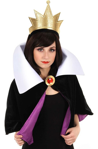 Elope Disney Evil Queen Diadema Corona Y Capa Con Collar Kit