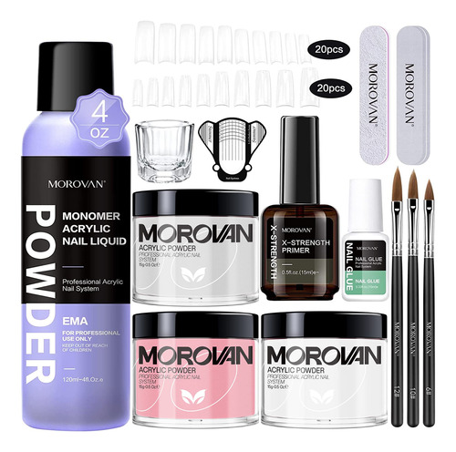 Morovan Acrylic Nail Kit - Acrylic Powder And Acrylic Liquid