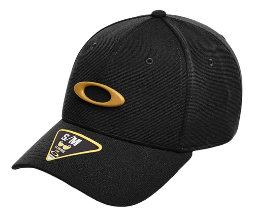 Boné Oakley Tincan Aba Curva Cap Preto/amarelo Original
