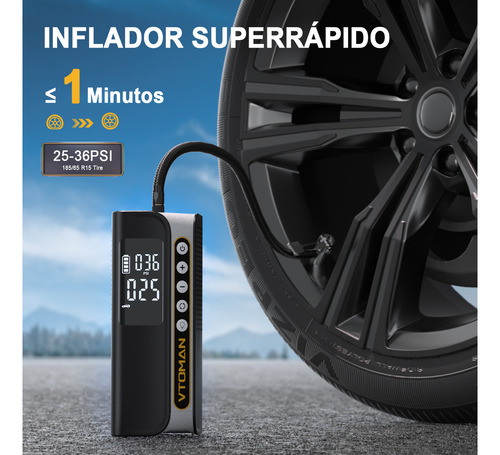 Vtoman X6 Compresor Inflador Bombas De Aire Para Coches