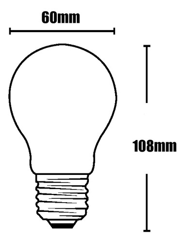Lâmpada Filamento Led Vintage A60 - Bivolt