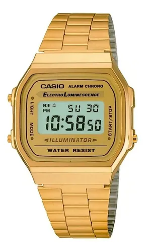 Reloj Casio Vintage Unisex Dorado A168wg 9vt Original