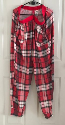 Pants De Pijama Pink Victoria's Secret Talla Xxl Rojo