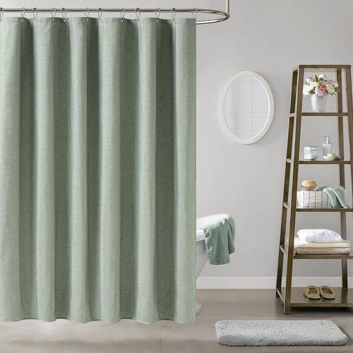 Cortina De Ducha Verde Salvia, Juego De Cortinas De Ducha De