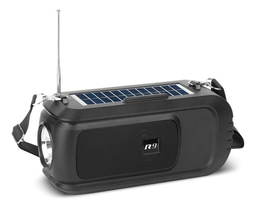 Radio Solar Linterna Led Portátil Mb T8 Mini 8w Bt/fm/usb/sd