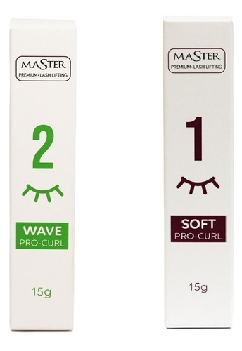 Kit Master Lash Lifting Passo 1 Soft E Passo 2 Wave Pro Curl