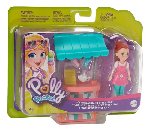 Polly Pocket Mu eca Tienda Helados Lila Ni as Juguete Cuotas sin