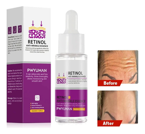 Suero Con Retinol Elimina Arrugas 30ml Nuevo Aclara Hidrata