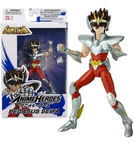 Boneco Action Figure Seiya P gaso Anime Heroes Saint Seiya