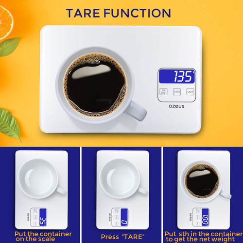 Báscula De Cocina Digital Recargable 5 Kg Alta Precisión