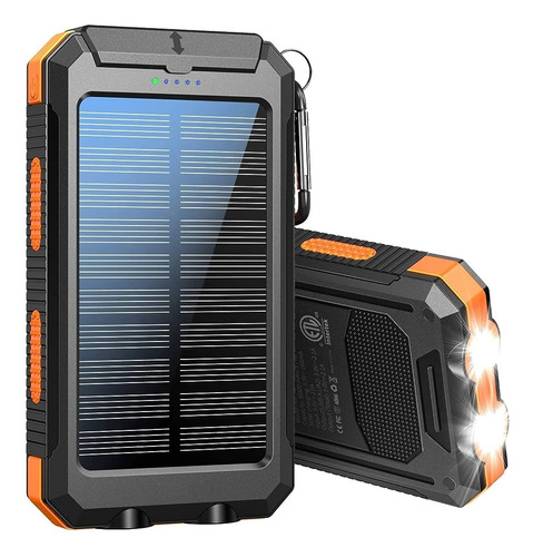 Bateria Power Bank Solar Linterna 15000 Mah