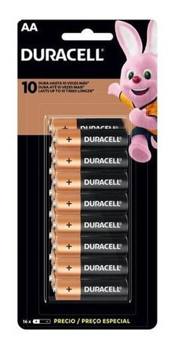 Duracell Pilas Alcalinas Aa 16 Un.