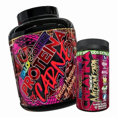 Pack Proteina De Carne 5.2lb Y Creatina Sandia 40sv