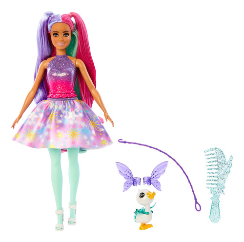 Boneca Barbie A Touch Of Magic Rocki com saia e asas