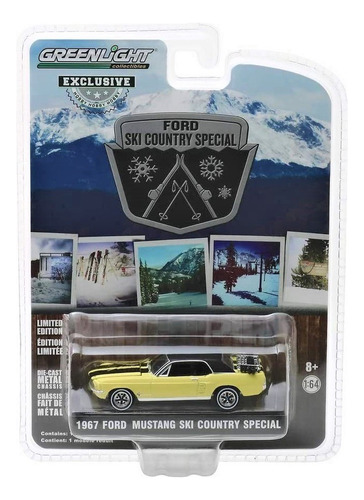 Ford Mustang 1967 Coupe Ski Country Muscle - Greenlight 1/64