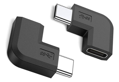 Convertidor Usb 3.1 Tipo C Macho A Hembra De Ángulo Recto, 2