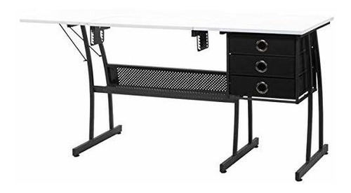 Sewing Center Craft Table Sturdy Computer Desk With