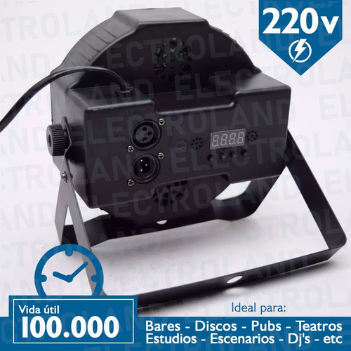 Proton Led Par 36 Led Alta Luminosidad Rgb Audioritmico Dmx