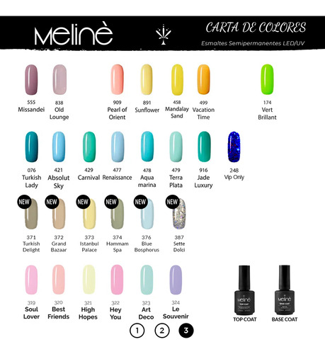 Imagen 7 de 8 de 12 Esmaltes Semipermanentes Meline Removedor Limas