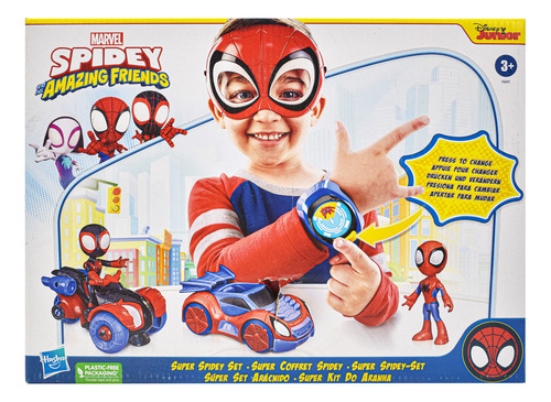 Marvel Spidey Amazing Friends Super Set Aracnido Hasbro Cd
