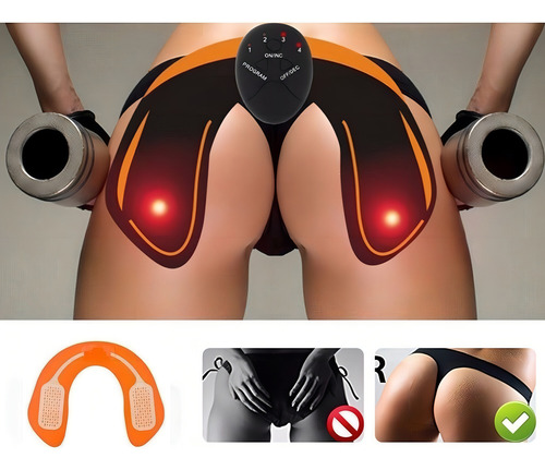 Electro Estimulador Entrenador Muscular Gluteo Tonifica Cola 100hz