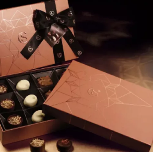 Caixa Seleção De Bombons Para Presente Chocolate Cacau Show