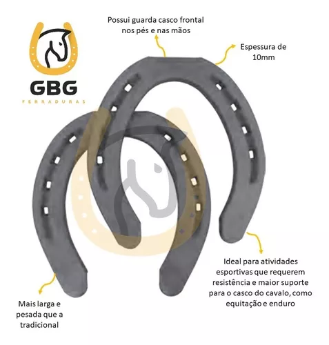 4 Jogos De Ferradura Super Pesada Jk Sxg +100 Cravos Cobra