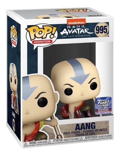 Funko Pop Avatar: Aang Metalico Exclusivo Hollywood