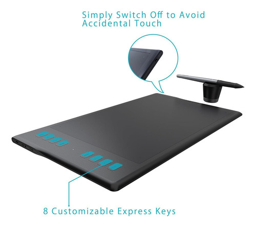 Huion Inspiroy Q11k Tabletas De Dibujo Gráfico Inalámbrico A
