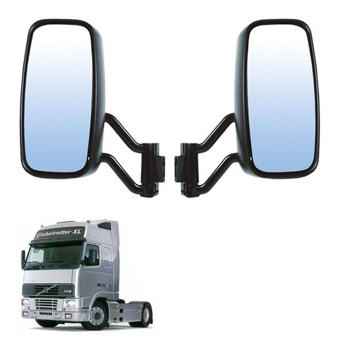 Conjunto Retrovisor Completo Volvo Fh Nh 2007 2008 Par Le Ld