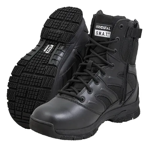 Botas Original Swat Force 8 Side Zip Tactico Militar