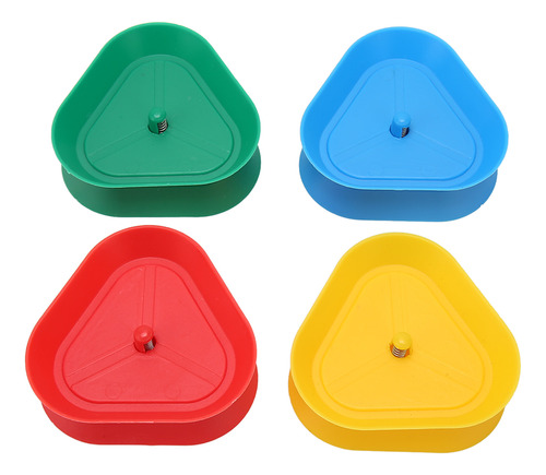 Soporte Para Cartas En Forma De Triángulo, 4 Colores, Borde