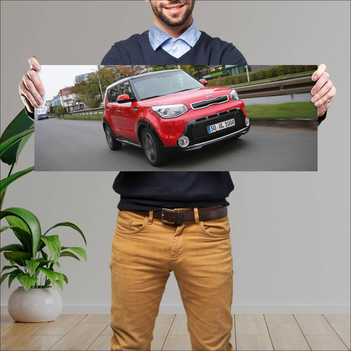 Cuadro 30x80cm Auto 2013 Kia Soul Suv Styling Pa 50