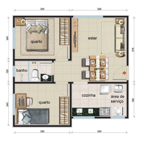 Apartamento - Santa Monica - Ref: 7269 - V-rb7269