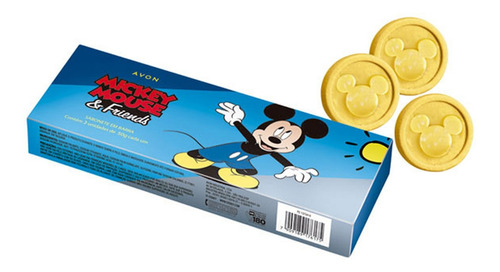 Estojo Sabonetes Em Barra Mickey Mouse Avon Com 3 Unidades