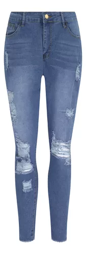 Vibrant - Pantalones de mezclilla para mujer, Straight, XXL