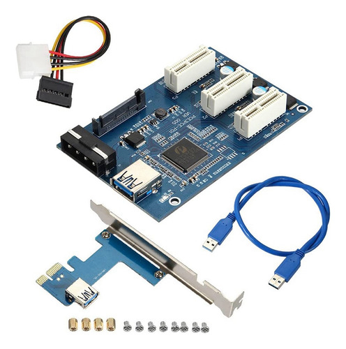 Conmutador Multiplicador Pci-e Express De 1 A 3 Puertos, 1 M