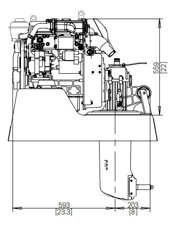 Motor Diesel Veleiro Volvo Penta D1 30hp Com Rabeta
