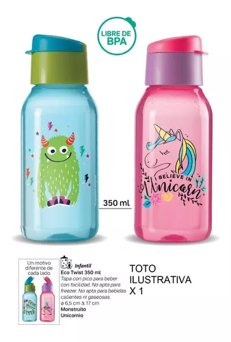 Botella infantil Tupperware SIN BPA LIBRE BISFENOL A