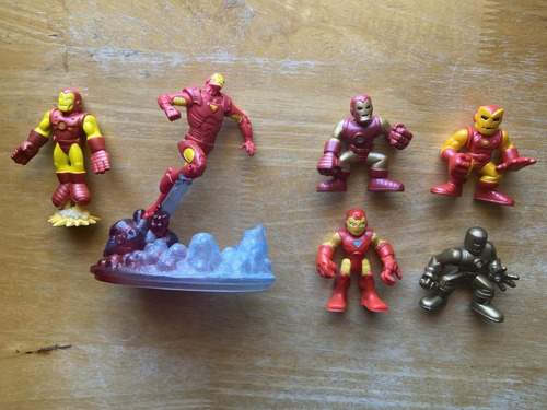 6 Figuras Ironmen Super Heroes Marvel 