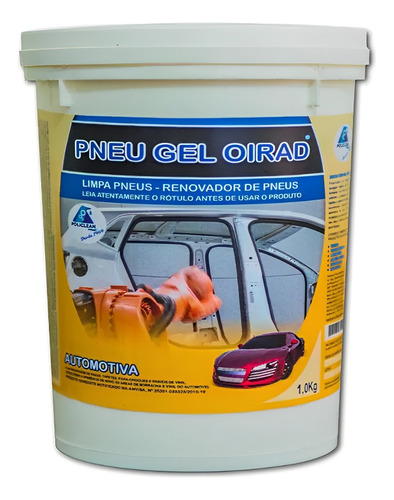 Balde Pretinho Brilha Pneu Concentrado Carros Motos 1 Kg