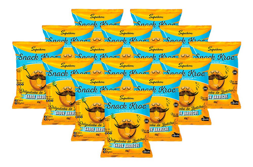 Imagem 3 de 5 de Kit Snack Kroc De Barbecue 45g 15uni - Superbom