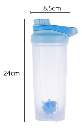 Shaker Botella 700ml Para Proteina Deporte + Bola Agitadora