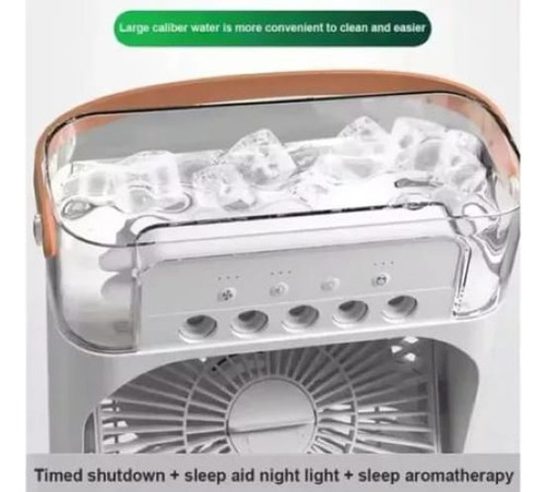 Mini Ventilador Coolin Humidificador Aire Frio Hielo Control Blanco