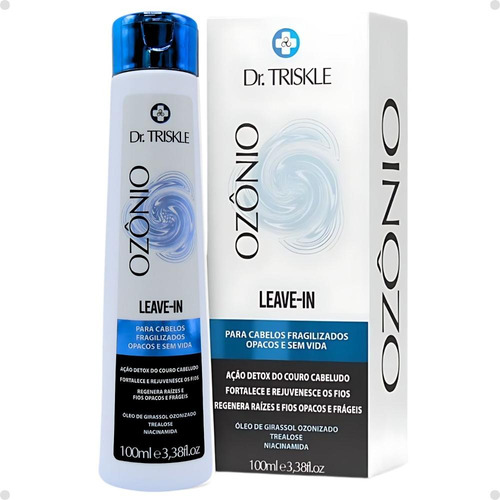 Leave-in Triskle Ozonio 100ml: Controle Do Frizz E Brilho