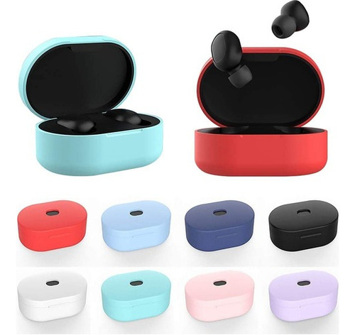 Funda Silicona Protector Para Auriculares Earbuds Basic 100u